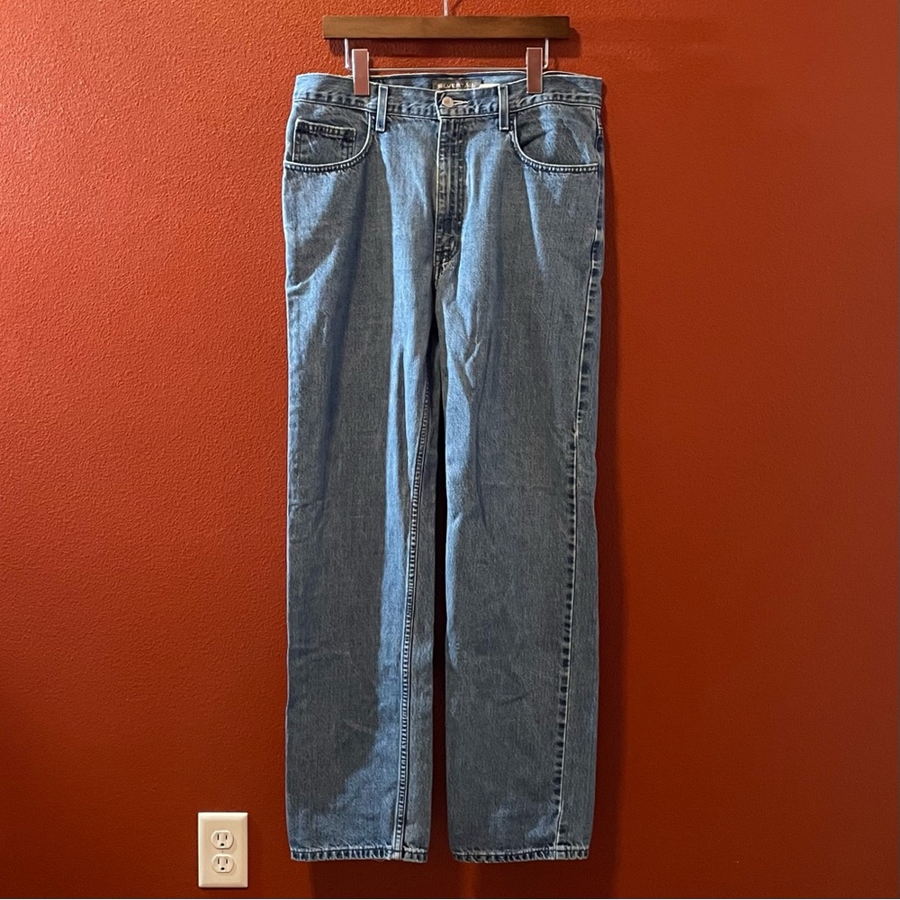 Levi’s Silvertab Men’s Vintage‎ Blue Relaxed Fit Straight Leg Cotton Work Jeans